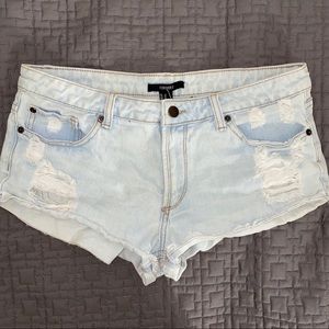 Light Wash Jean Shorts